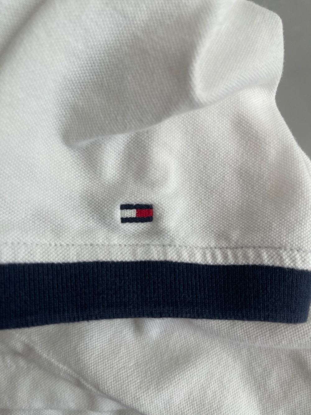 Tommy Hilfiger Custom Fit White Polo Shirt Men’s Small - Picture 9 of 9